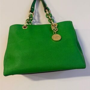 Michael Kors Vibrant Green Shoulder Bag